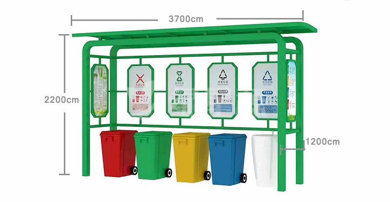 垃圾分类亭房浙江安装实例配图三